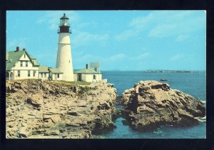 Portland, Maine/ME Postcard, Portland Head Light/Lighthouse