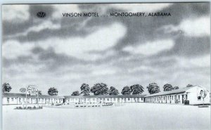 MONTGOMERY, Alabama AL  Roadside  VINSON MOTEL ca 1960s  Postcard