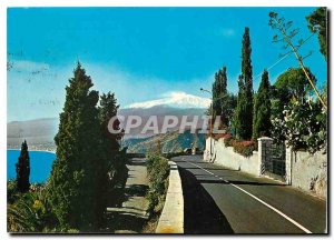 Postcard Modern Luci e Colori of Sicilia Taormina