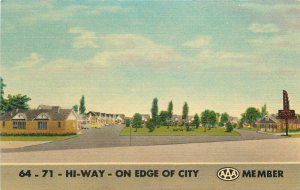 Arkansas Fort Smith Terry's Motor Court Postcard roadside linen 22-10271