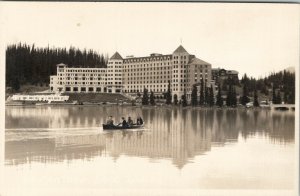 RPPC Chateau Lake Louise Alberta Canada Canadian Pacific B Harmon Postcard W3