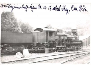 Cass West Virginia Pulp Paper Co Train Real Photo Vintage Postcard AA1100887