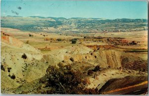 View Overlooking Teensleep WY Tensleep Valley Vintage Postcard L30