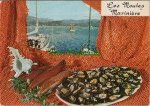 Food & Drink Postcard - Recipes - Les Moules Mariniere Recipe RR14279