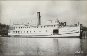 Maine Steamer Steamship MINEOLA 1950s-60s Real Photo Postcard