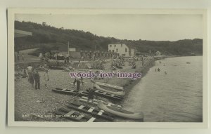 iw0104 - Isle of Wight - Canoes & Rafts at Totland Bay, c1950/60s - postcard