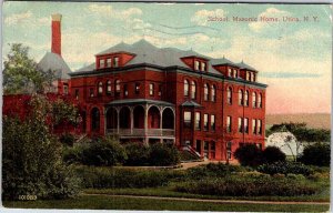 Postcard SCHOOL SCENE Utica New York NY AN3135