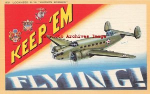 Large Letter Linen, Keep 'Em Flying, Lockheed Hudson Bomber, Longshaw No 951