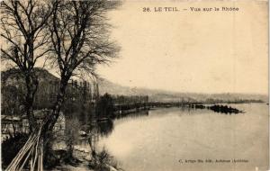 CPA Le TEIL Vue sur le Rhone (660661)