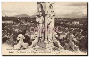 Old Postcard Belley Vue Generale Jack De La Tour De La Cathedrale