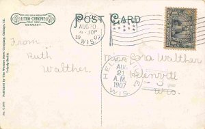 Band Stand Central Park Beloit Wisconsin 1907 postcard