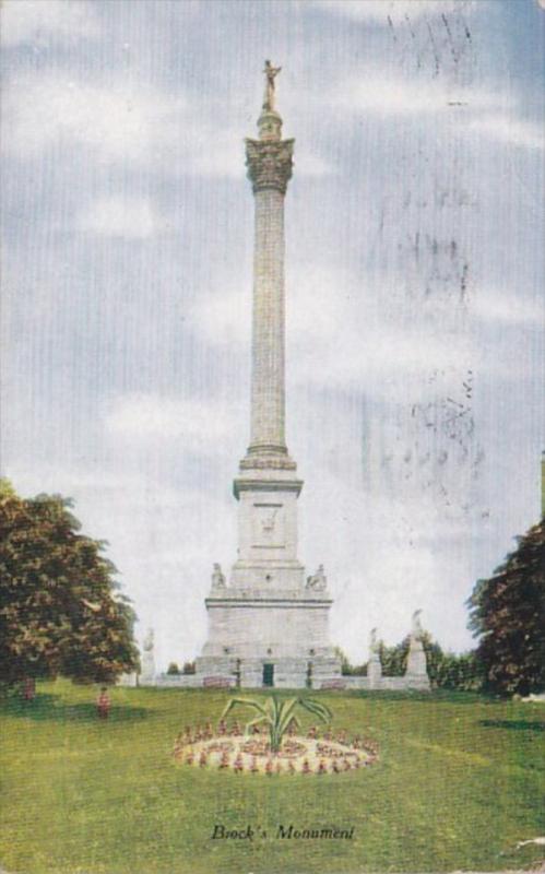 Canada Niagara Falls Brock's Monument 1910