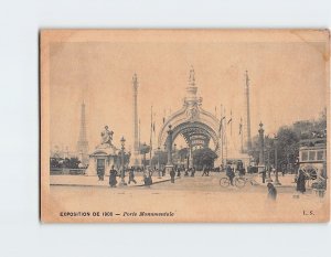 Postcard Porte Monumentale, Exposition De 1900, Paris, France