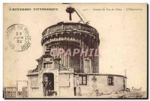 Old Postcard Summit of the Puy de Dome L & # 39Observatoire