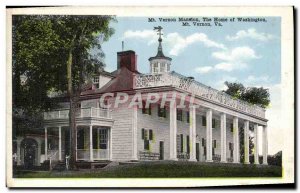 Old Postcard Mt Vernon Mansion The Home Of Washington Mt Vernon Go