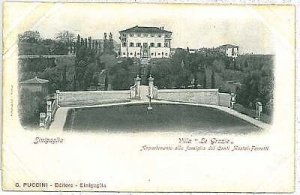 CARTOLINA d'Epoca ANCONA provincia : SENIGALLIA - VILLA DELLE GRAZIE