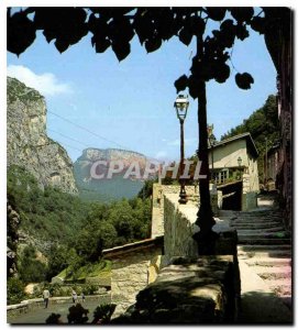 Modern Postcard Bridge Royans Isere Villeneuve District