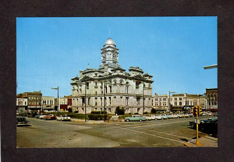 IN Clinton County Ct Court House Frankfort Indiana Postcard PC