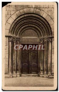 Old Postcard Portal church of Espira of agly