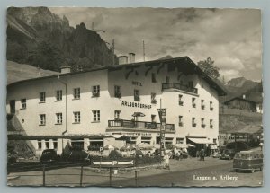 LANGEN a. ARLBERG AUSTIRA HOTEL ARLBERGERHOF VINTAGE REAL PHOTO POSTCARD RPPC