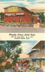 1940s Murphy House Hotel Apartments LAGUNA BEACH CALIFORNIA Roadside 5335