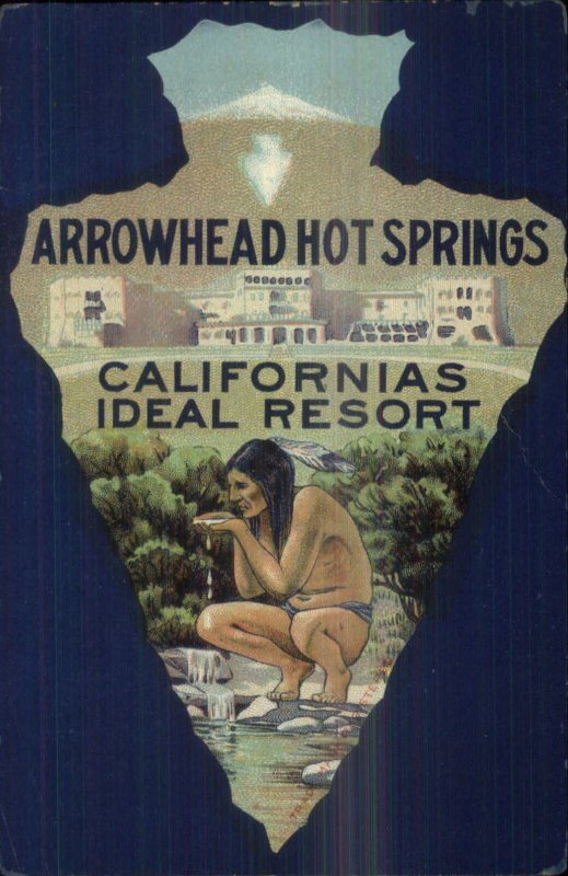 Arrowhead Hot Springs CA Resort Native American Indian Arrow Border PC