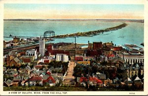 Minnesota Duluth View From Hill Top Curteich