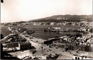 Spain Palma de Mallorca Vista del Puerto Vintage RPPC C165