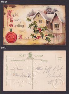 UNITED STATES, Postcard, Merry Christmas Unposted