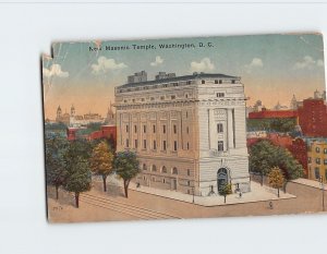 Postcard New Masonic Temple, Washington, District of Columbia