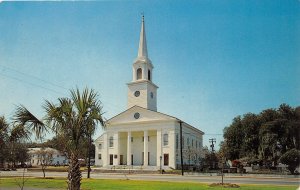 F87/ Beaufort South Carolina Postcard Chrome Baptist Church Building