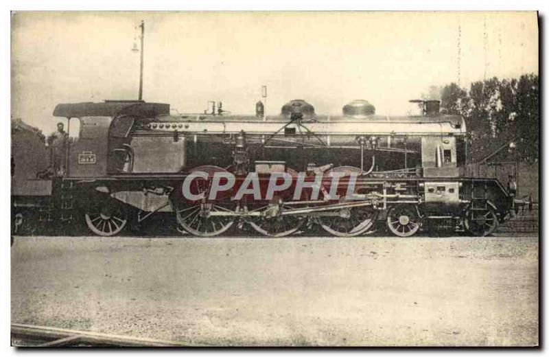 Postcard Old Train Locomotive Southeast machine 231 D48