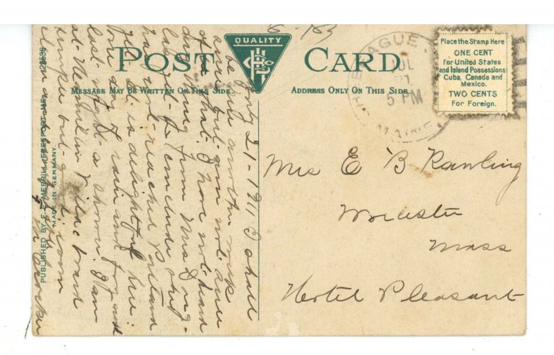 ME - Chebeague Island. The Beach & Hotel Hamilton