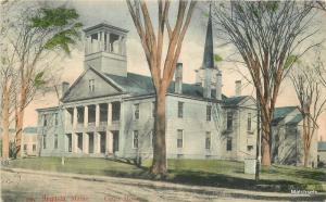 AUGUSTA MAINE C-1905 Hand Colored Court House Undivided postcard 8365 Leighton