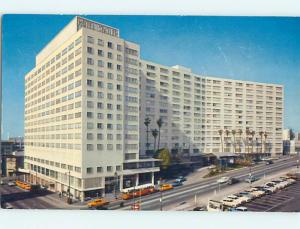 Unused 1950's OLD CARS & STATLER CENTER HOTEL Los Angeles California CA Q4757