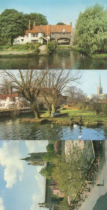 Pulls Ferry St Peter Mancroft Church Norwich 3x Jarrold Postcard s