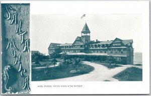 Hotel Arcadia California CA Roadway Landscaped Grounds Souvenir Postcard