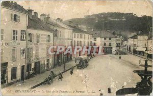 Old Postcard Remiremont Place de la Courtine and Parmont