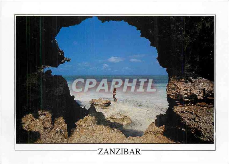 Postcard Modern Coral arch in Matemwe Zanzibar