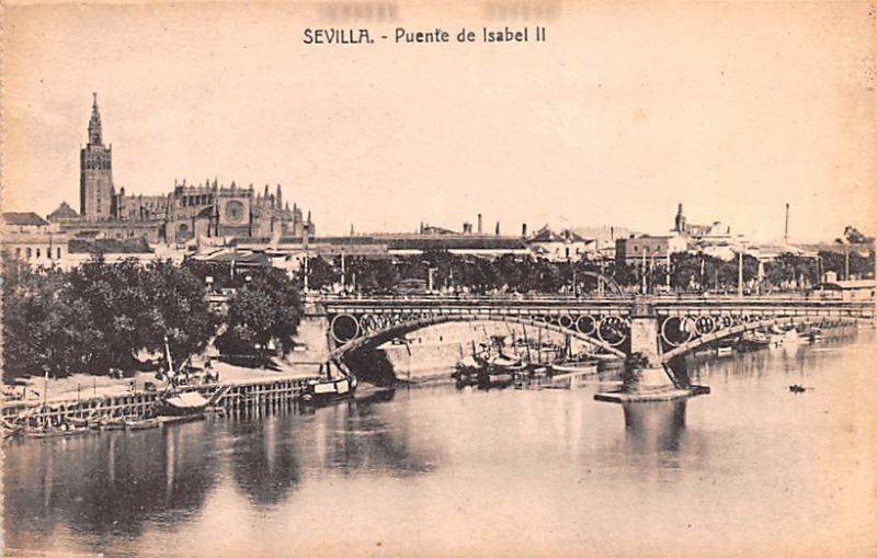 Puente de Isabel II Sevilla Spain Unused 