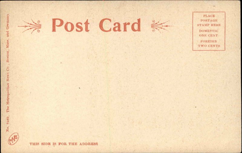 Meredith NH Post Office Square c1905 Postcard 