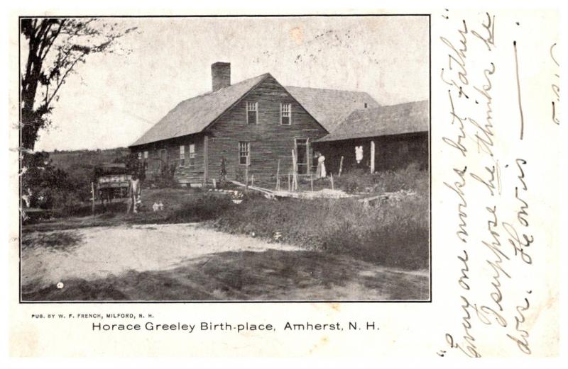 New Hampshire Amherst , Horace Greeley Birthplace