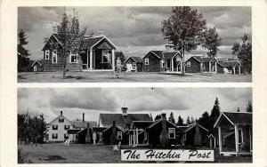 c1950 Roadside Postcard The Hitchin' Post Guest House & Cabins Searsport ME US 1