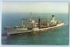 US Navy Ship Postcard HMCS Provider AOR 508 First Operational Support Ship