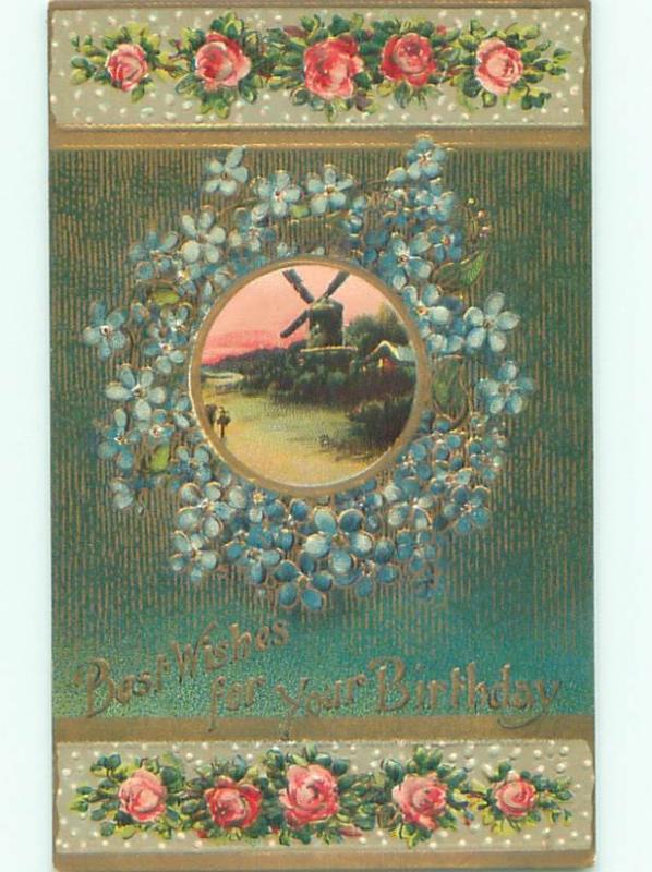 Divided-Back BEAUTIFUL FLOWERS SCENE Great Postcard AA3750