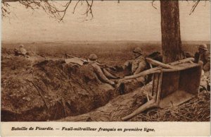 CPA Guerre Military Bataille de PICARDIE Fusil-mitrailleur (807189)