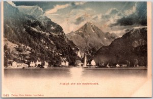 Fluelen Und Der Bristenstock Switzerland River Mountain Alps  Postcard