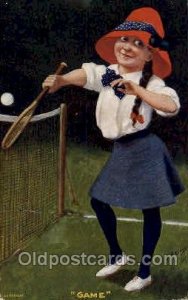 F.P. KingElla Tennis 1907 corner wear, postal used 1907