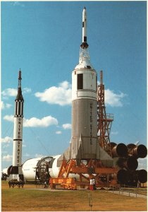 Vintage Postcard NASA Johnson Space Center Museum & Theatre Houston Texas TX