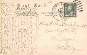 City High School Ashland Wisconsin 1910 postcard